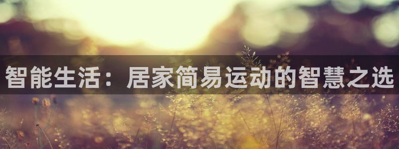 意昂体育4平台注册：智能生活：居家简易运动的智慧之选