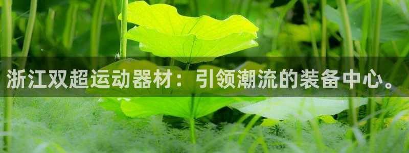 意昂体育4招商电话号码是多少：浙江双超运动器材：引领