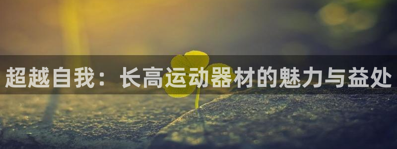 意昂体育4开户：超越自我：长高运动器材的魅力与益处